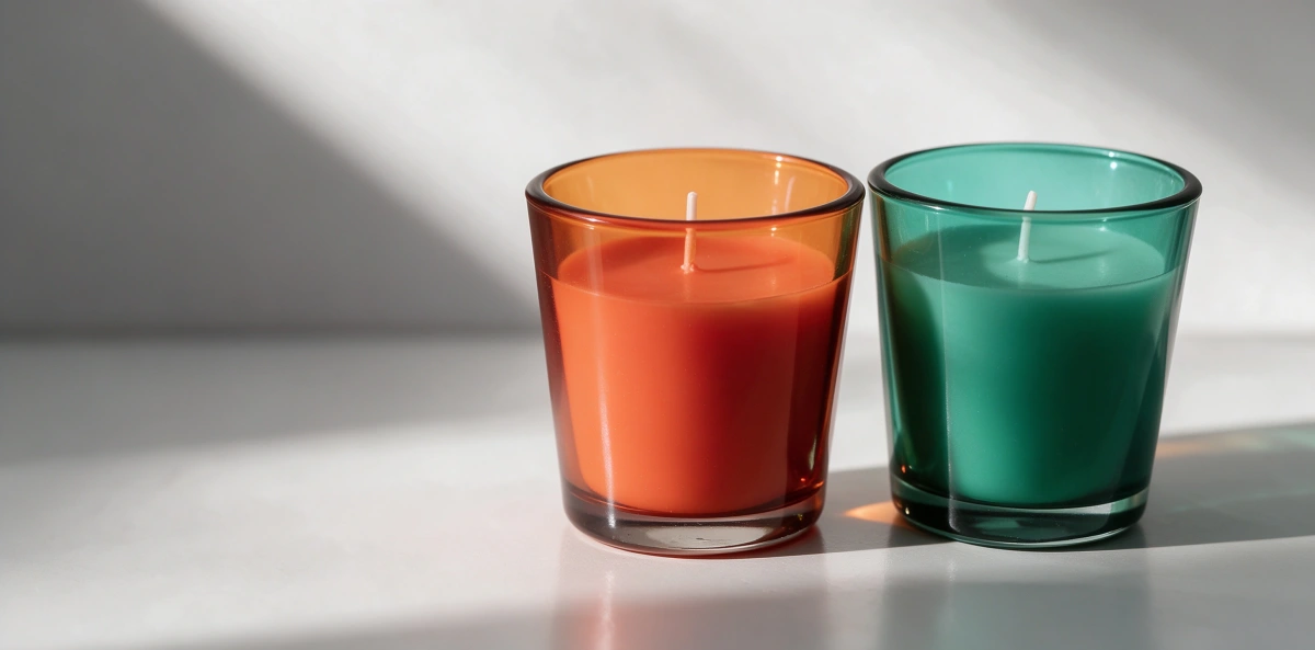 Glass jar scented candle for wholesale buyers sourcing custom candle
